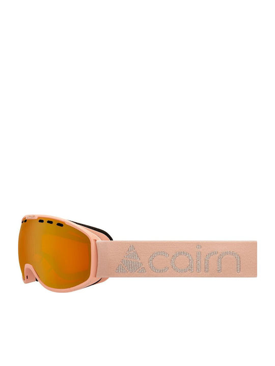 Cairn Rainbow Shiny Photochromic Μάσκα Σκι & Snowboard Ενηλίκων Ροζ με Φακό σε Πορτοκαλί Χρώμα