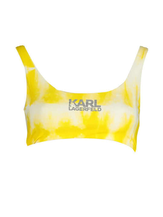 Karl Lagerfeld Bikini Sutien sport Galben