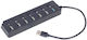 Gembird Hub USB 2.0 cu 7 Porturi și Conectare USB-A