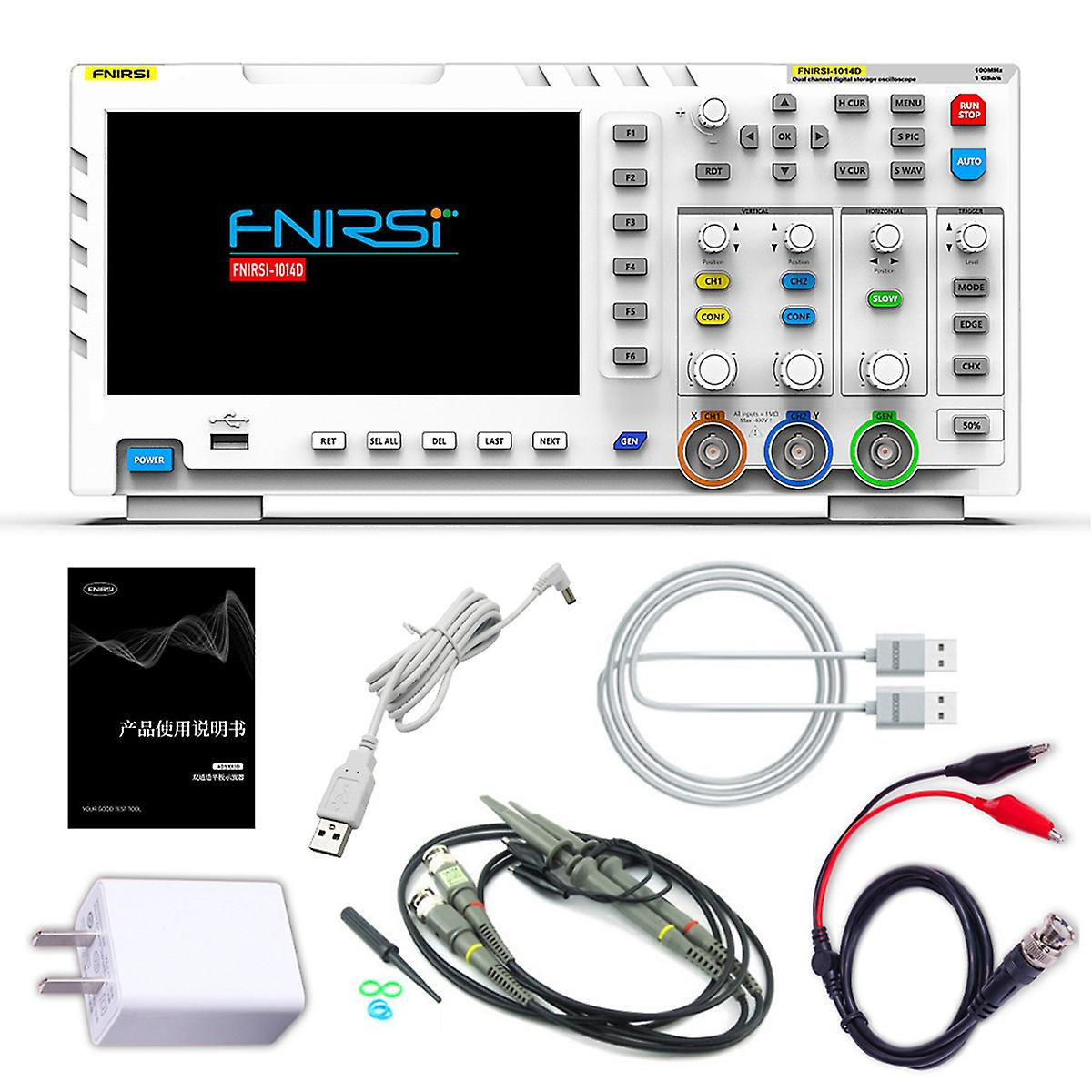 Finirsi 1014D Παλμογράφος Πάγκου 100MHz με 2 Αναλογικά Κανάλια και 7 ...