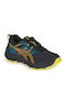 Gel-venture 9 Gs Αδιάβροχα Αθλητικά Παιδικά Παπούτσια Running με Κορδόνια Μαύρα