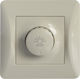 Lineme Recessed Simple Complete Dimmer Switch Rotary 500W Ecru 50-00110-30