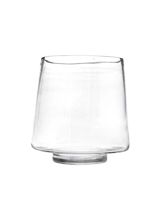 Iliadis Candle Holder Glass in Transparent Color 18x18x19cm 1pcs