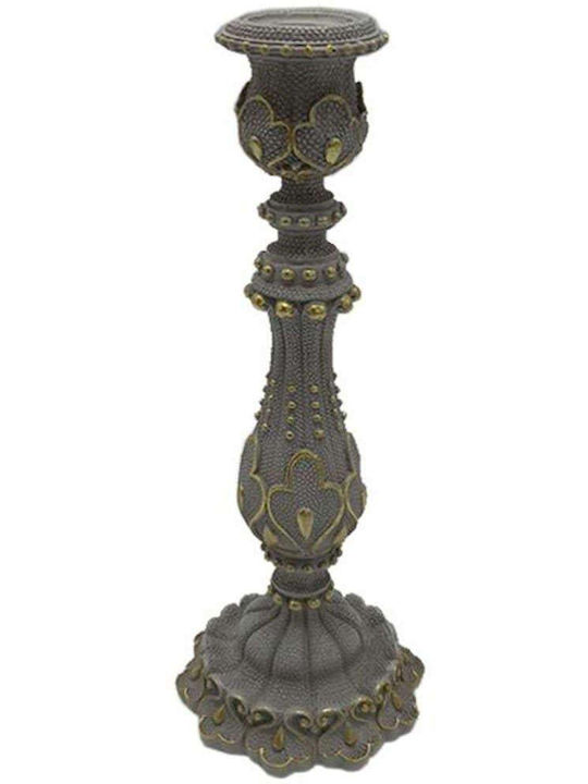 Fylliana Leaf Candle Holder Polyresin Silver 10...