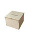 WOODEN WISH BOX 20X20X15CM NATURAL