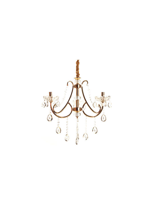 Keskor Chandelier Candlestick 3xE14 Gold 60cm 7933-03