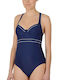 Naturana 73185 Full Swimsuit Cup E in Blue Color - Blue Marin