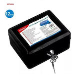 Motarro Cash Box with Lock Black 81010MCB00BK