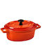 Butlers C'est Si Bon Dutch Oven Oval Ceramic Orange 14.5x7.5cm 1pcs