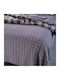 Down Town Home Κουβέρτα Πικέ Μονή 170x240εκ. Lilac