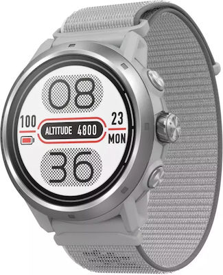 Coros Apex2 Pro Aluminium 47mm Αδιάβροχο Smartwatch με Παλμογράφο (Γκρι)