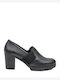 Yokono Praga-015 Leder Pumps Schwarz PRAGA-015