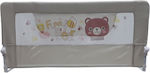 Beboulino Funny Bear Bettschienen aus Stoff Beige Pink 150x150x150εκ. 1Stück