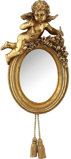 Papadimitriou Interior Wandspiegel Oval Gold 22,5x10,2cm