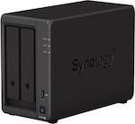 Synology DS723+ NAS με 2 θέσεις για HDD/M.2/SSD και 2 θύρες Ethernet