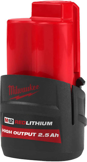 Milwaukee Батерия за Инструменти Литиеви 12V с Капацитет 2.5Ах HB2.5