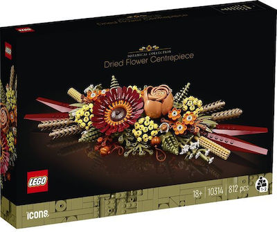 Lego Icoane Dried Flower Centerpiece pentru 18+ ani