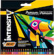 BIC Intensity Premium Μαρκαδόροι Ζωγραφικής 0.73mm Λεπτοί, Neon Σετ 24 χρώματα με Μαύρο Σώμα και Άνετη Λαβή από Καουτσούκ