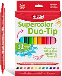 +Efo Supercolor Duo-Tip Σετ 12 χρώματα +Efo Supercolor Duo-Tip Σετ 12 χρώματα