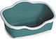 Stefanplast Tres Chic Open Katzenbecken Grün L56 x B38.5 x H26cm