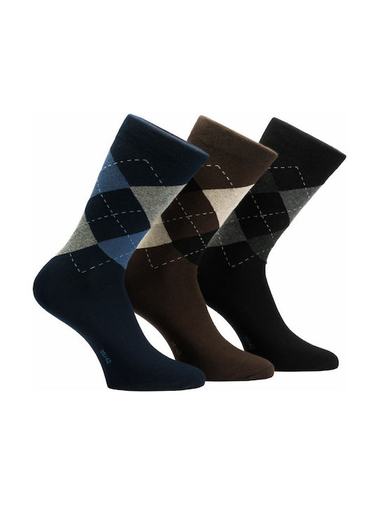 Kal-tsa Men's Patterned Socks Multicolour 3Pack