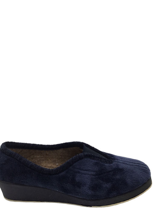 Adam's Shoes 731-7518-1 Closed-Back Women's Slippers In Blue Colour