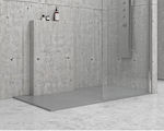 Karag Rectangular Artificial Stone Shower Cemento Pietra 72x90x2.5см