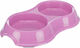 Trixie Kunststoff Schalen Futter & Wasser für Hund & Katze auf Basis von 2x 200ml 11cm in Rosa Farbe