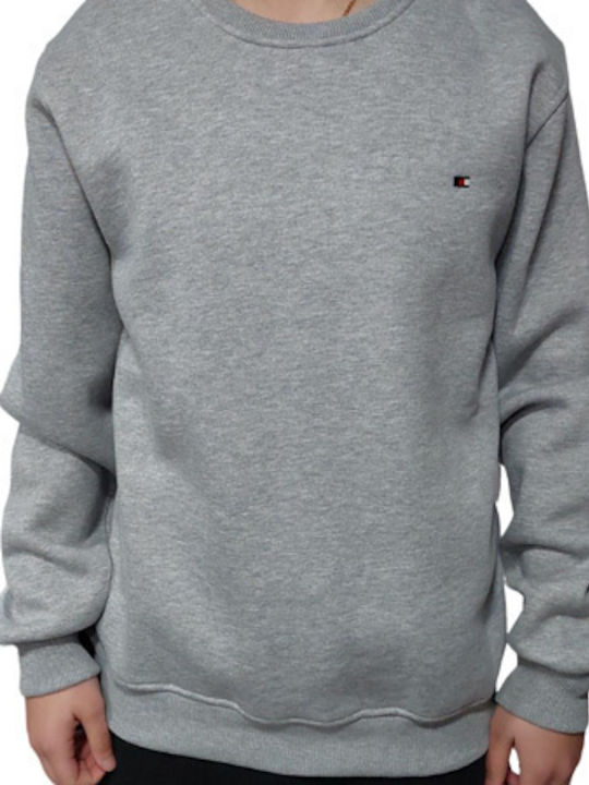 Men's Sweatshirt Three-Strand Cotton Grey 78172