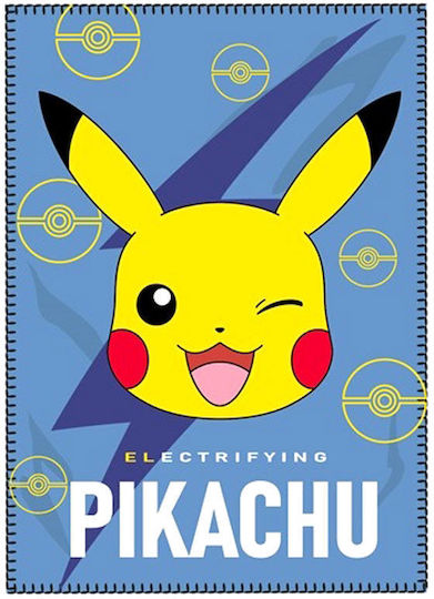 Aymax Baby Blanket Cot Pokemon Pikachu 100x140cm