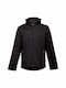 THClothes Zagrep Work Jacket Softshell with Fleece Lining and Detachable Hood Black