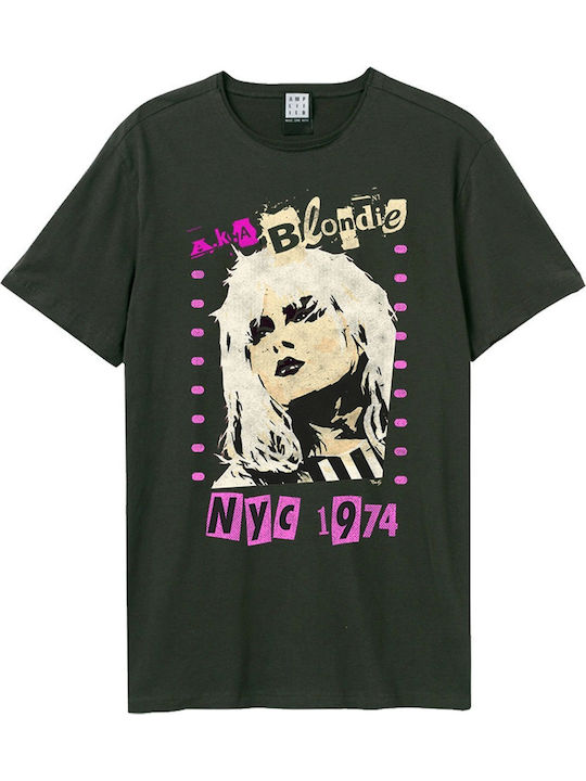 Amplified AKA Blondie T-shirt Γκρι Βαμβακερό