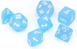 Chessex Frosted Dice Carribean Blue 27416