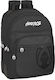 Safta Schulranzen Rucksack Junior High-High School Schwarz mit Flaschenhalter