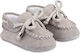 Babywalker Gray Baptism Soft Sole Moccasins