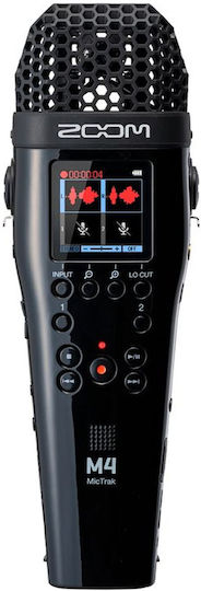 Zoom M4 MicTrak Πολυκάναλος Ψηφιακός Φορητός Εγγραφέας Μπαταρίας για Εγγραφή σε Κάρτα Μνήμης με Phantom Power και Τροφοδοσία USB