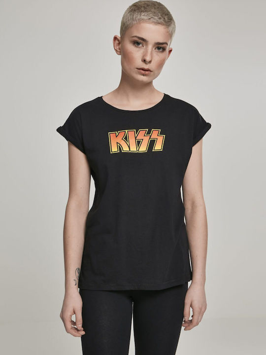 Kiss Kiss T-shirt Μαύρο Βαμβακερό