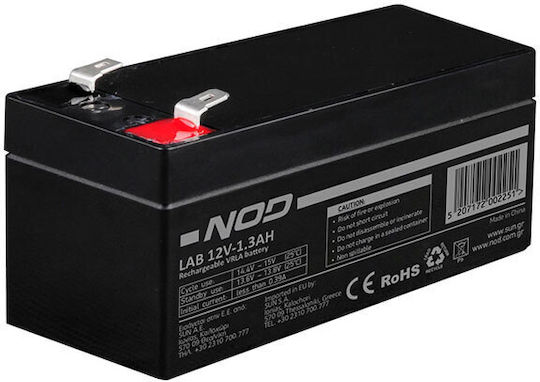NOD UPS Battery with Capacity 1.3Ah and Voltage 12V 141-0144 1pcs