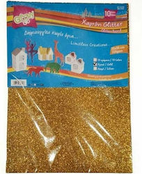 Groovy Groovy Glitter Karton No3 in Papier- und Kartonbestände 10 Blätter 25x35cm Gold