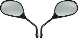 Motorcycle Mirrors Black 2pcs