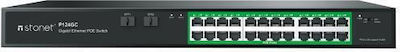 Netis Stonet P124GC Unmanaged L2 PoE+ Switch with 24 Gigabit (1Gbps) Ethernet Ports and 2 SFP Ports