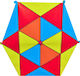 Hexagon Plastic Kite with Tail 75x75cm