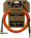 Orange Instrument Cable 6.3mm male - 6.3mm male 3m Πορτοκαλί