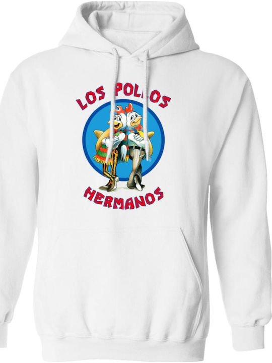 Pegasus Los Pollos Hermanos Φούτερ με Κουκούλα Breaking Bad Λευκό