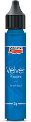 Velvet powder 3gr Pentart, Blue