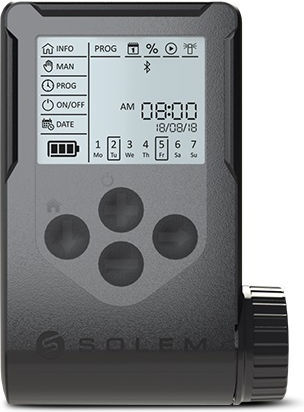Solem WooBee Irrigation Programmer Table Battery 6 Stops with Bluetooth