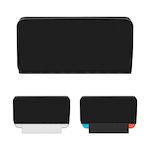 Screen Protector Προστατευτικό Κάλυμμα on Dock με Joy-Con for Switch / Switch OLED In Black Colour