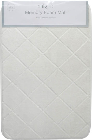 Ankor Bath Mat Memory Foam 823888 Ecru 50x80cm