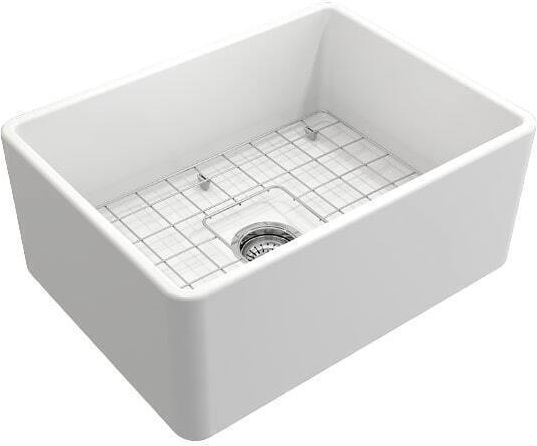 Bocchi 1137-301 Кораб Мивка Порцеланов Сатен Ш61xД46см Бял