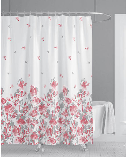 Ankor Shower Curtain 180x200cm Red